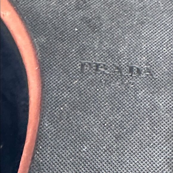 Prada Navy Dark Blue Derby Leather Dress Shoes US 9 2EA046 main image 8